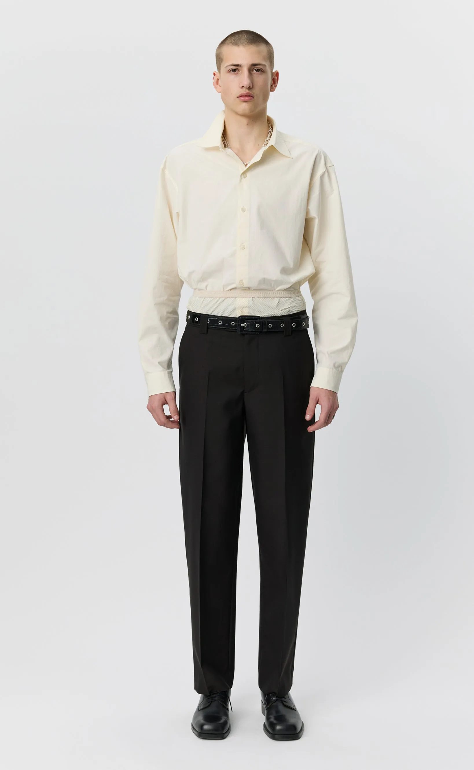 Prom Trousers - Dark Brown Dry Wool sold by mfpen
