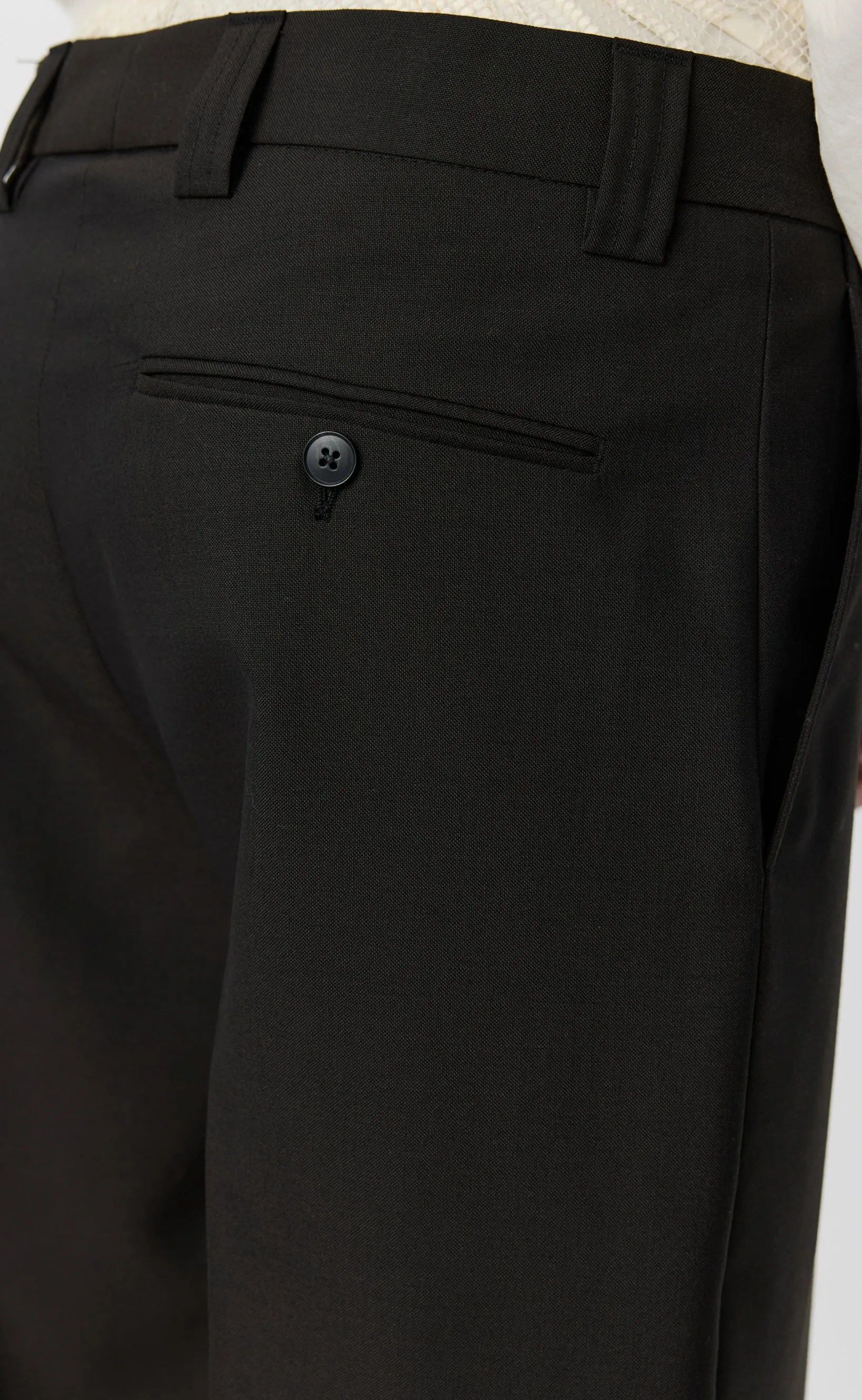 Prom Trousers - Dark Brown Dry Wool sold by mfpen product image thumbnail 5