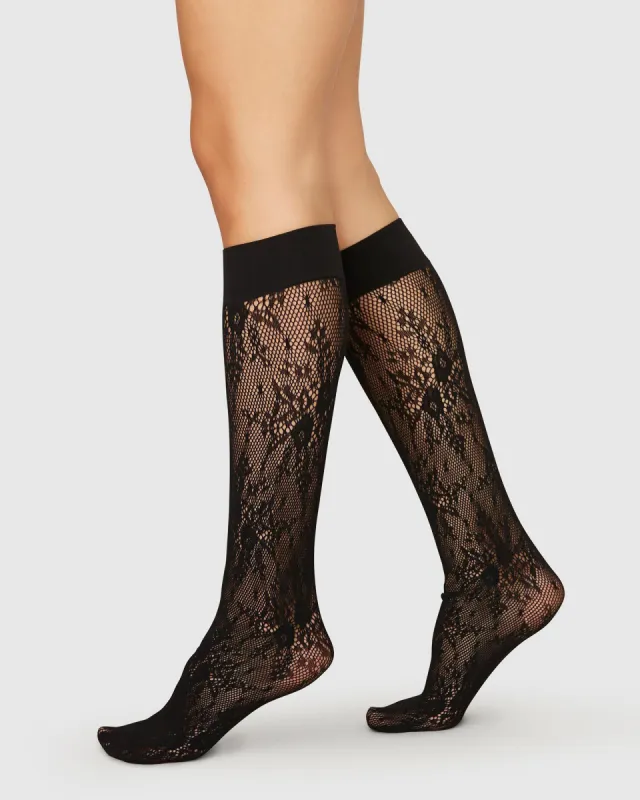 Rosa Lace Knee-Highs sold by SWEDISH STOCKINGS