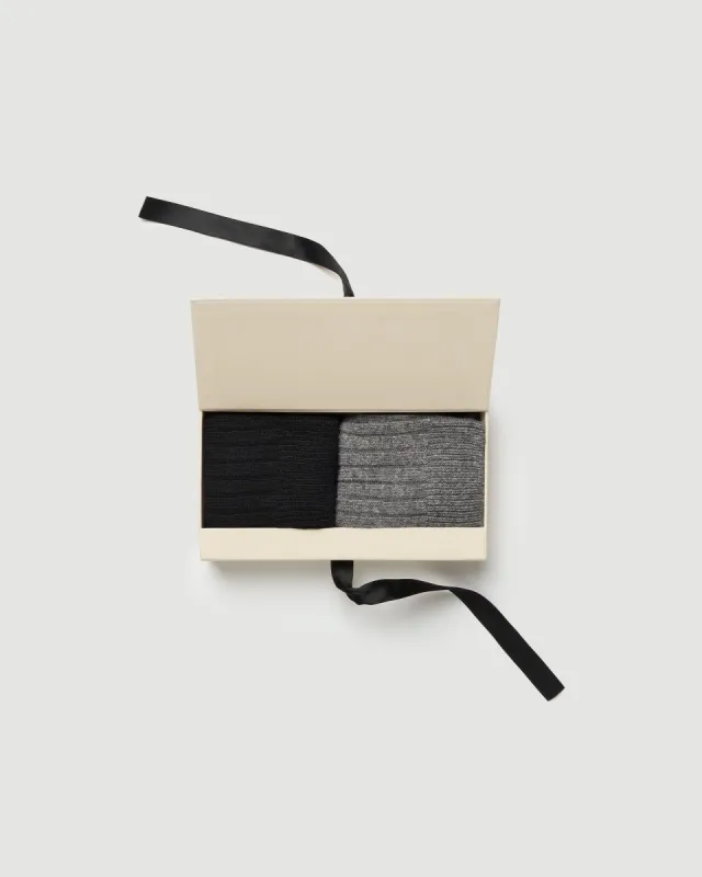 Gift Box: 2 Pairs of Bodil Chunky Socks sold by SWEDISH STOCKINGS