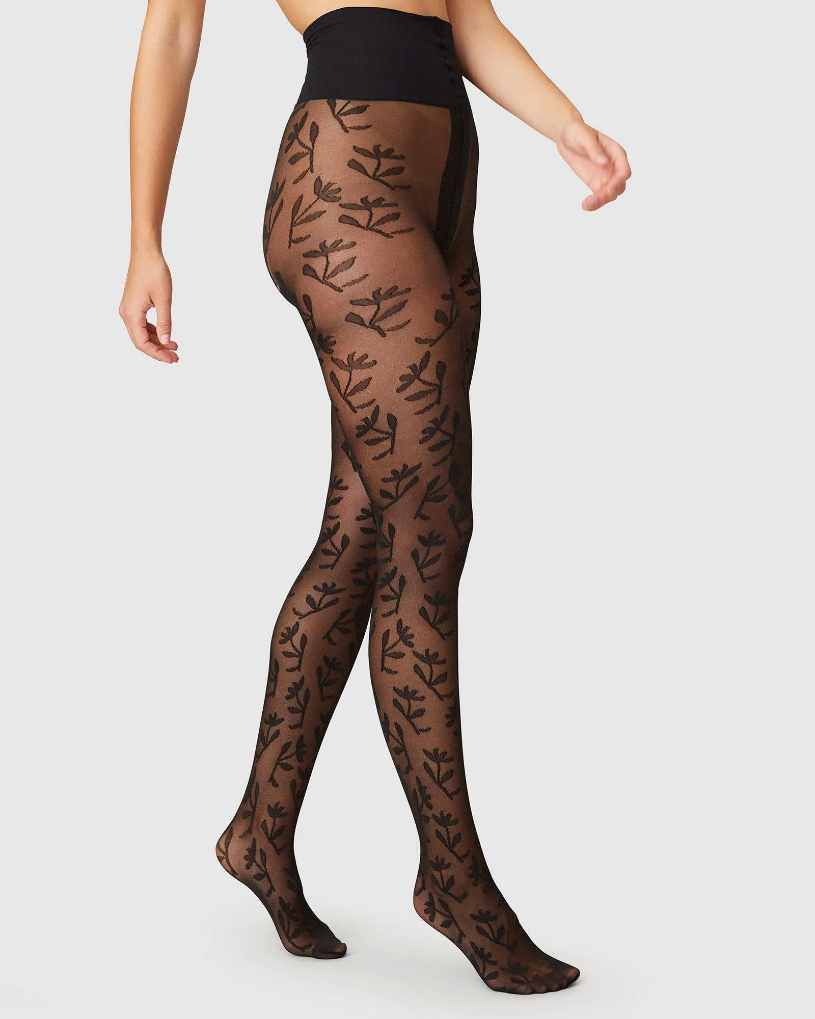 Flora Flower Tights sold by SWEDISH STOCKINGS product image thumbnail 3
