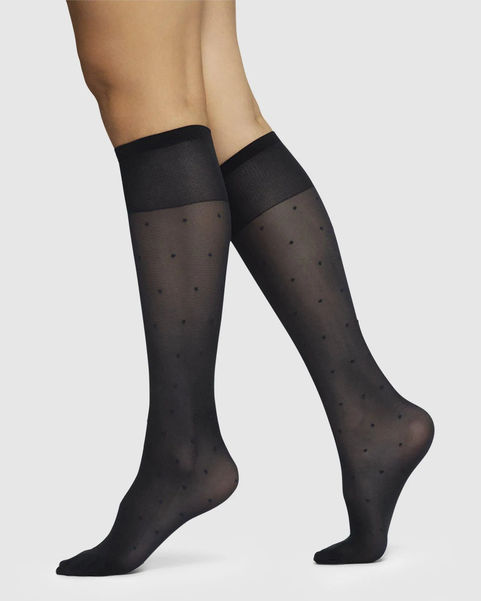 Doris Dots Knee-Highs sold by SWEDISH STOCKINGS