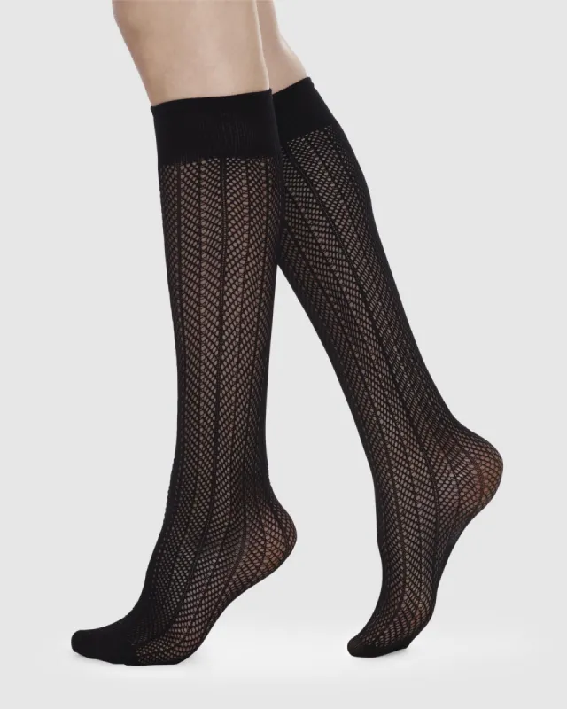Astrid Net Knee-Highs sold by SWEDISH STOCKINGS