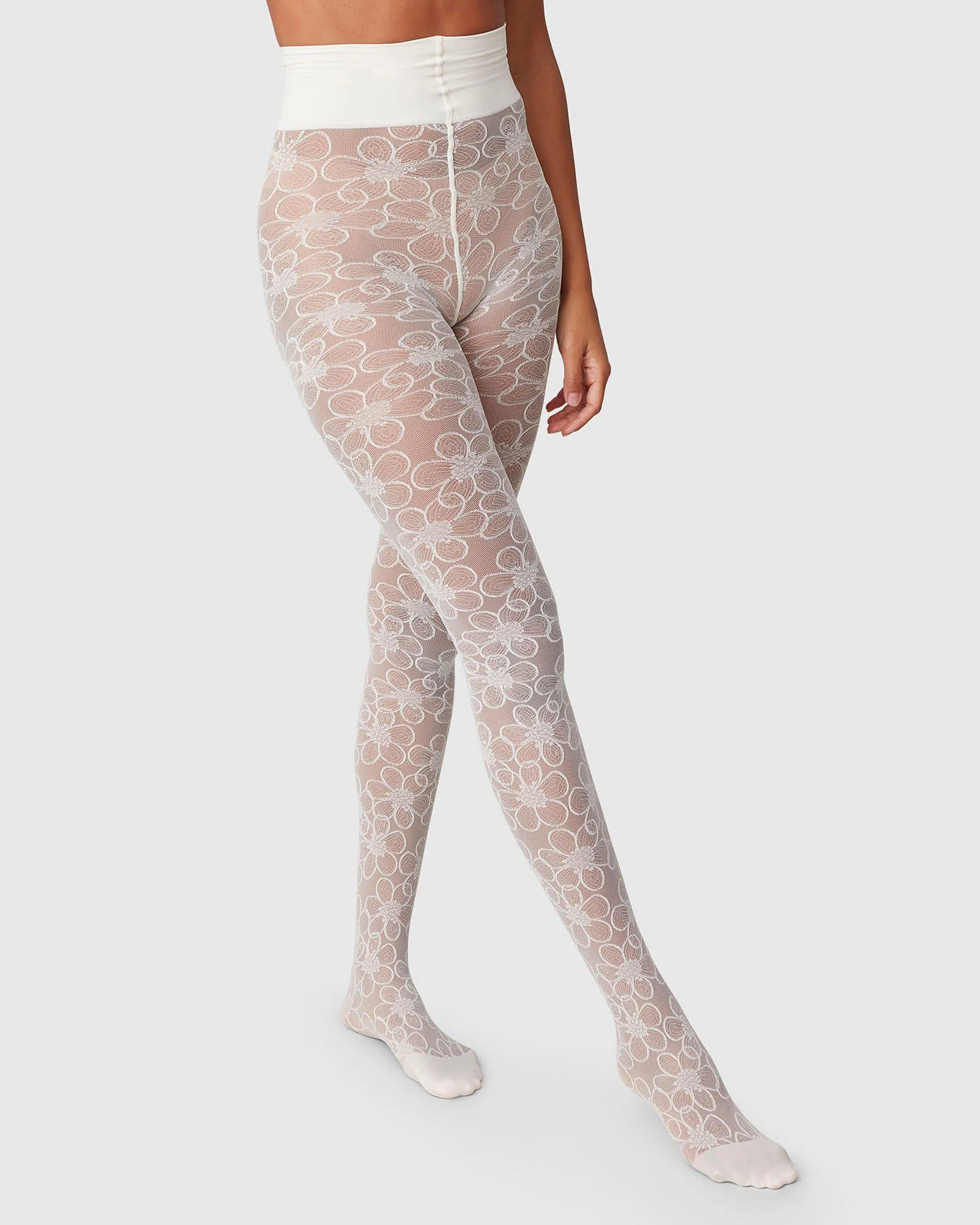 Maja Flower Tights sold by SWEDISH STOCKINGS product image thumbnail 2