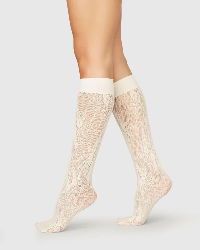 Rosa Lace Knee-Highs sold by SWEDISH STOCKINGS