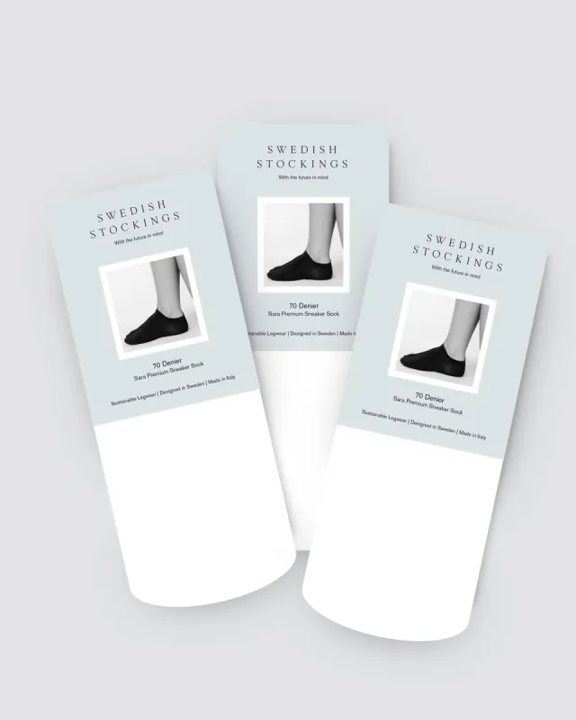 Sara Sneaker Socks Bundle: 3 pairs sold by SWEDISH STOCKINGS