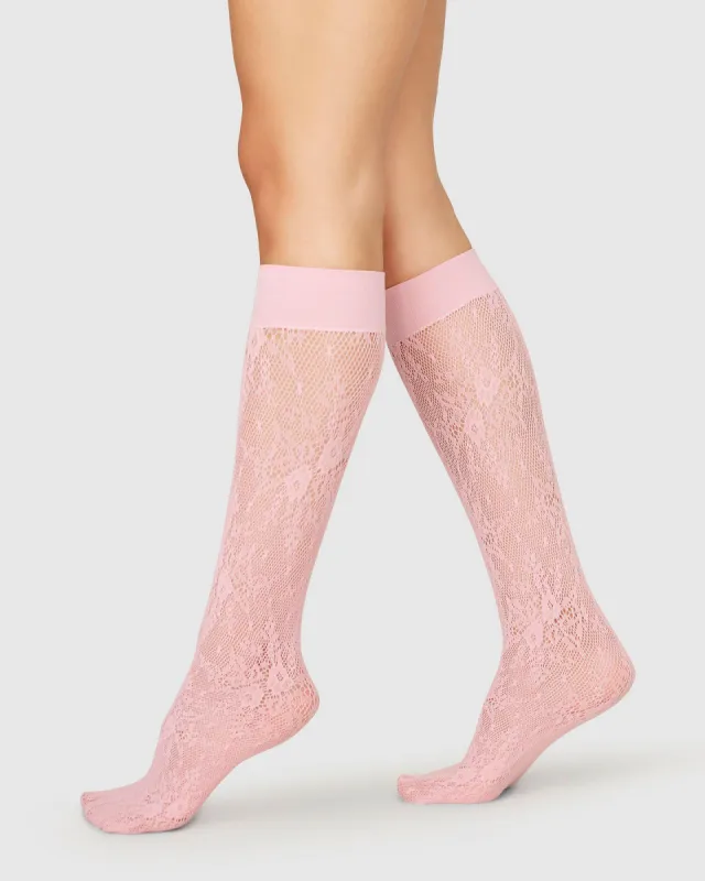 Rosa Lace Knee-Highs sold by SWEDISH STOCKINGS