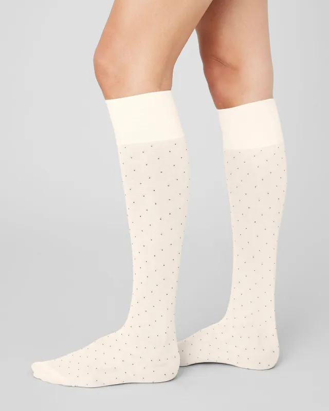 Eira Petite Dots Knee-Highs sold by SWEDISH STOCKINGS