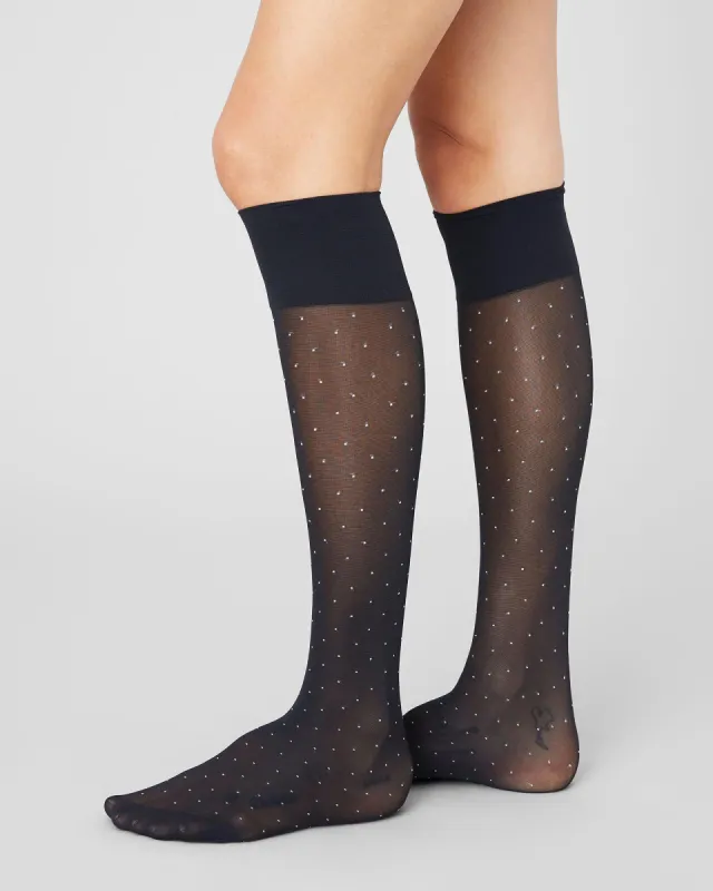Eira Petite Dots Knee-Highs sold by SWEDISH STOCKINGS