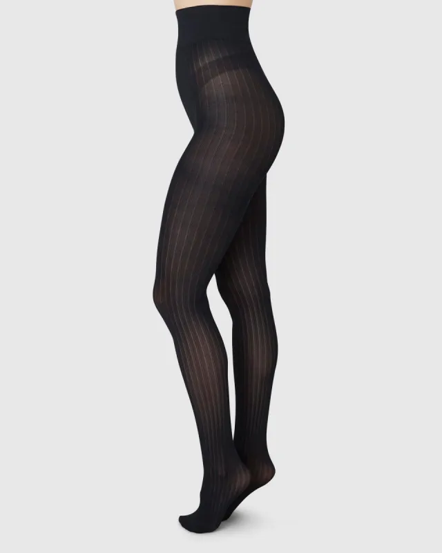 Natalie Stripe Tights sold by SWEDISH STOCKINGS