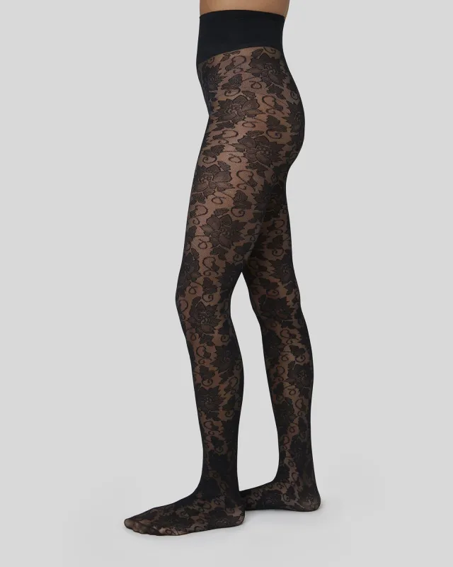 Lily Lace Tights sold by SWEDISH STOCKINGS