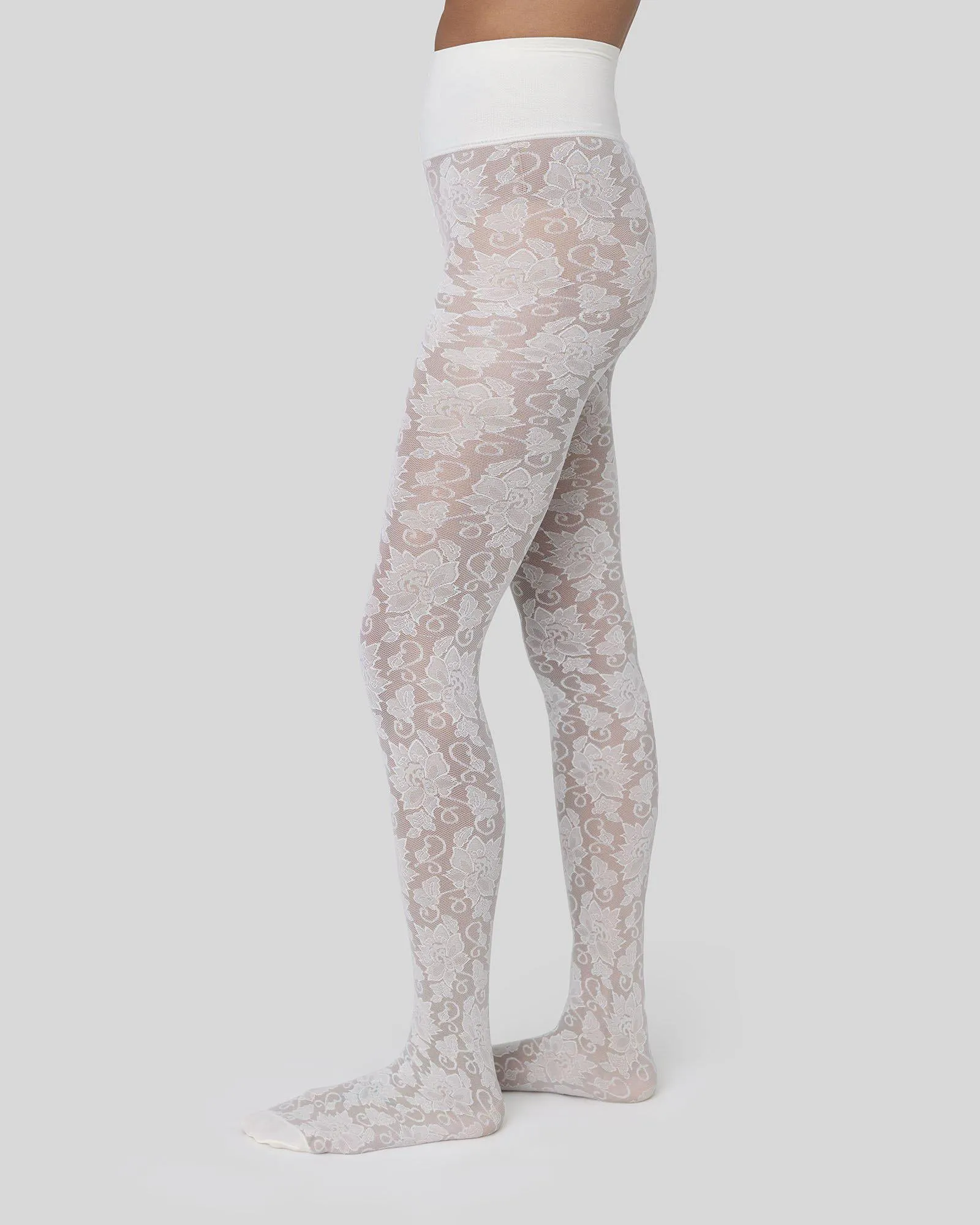 Lily Lace Tights sold by SWEDISH STOCKINGS