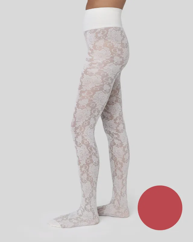 Lily Lace Tights sold by SWEDISH STOCKINGS