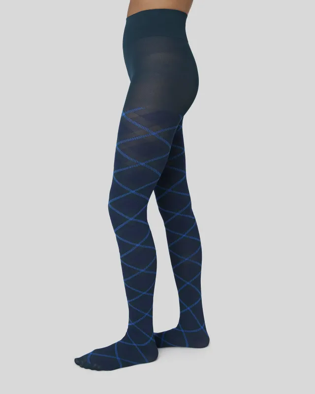 Franka Check Tights sold by SWEDISH STOCKINGS