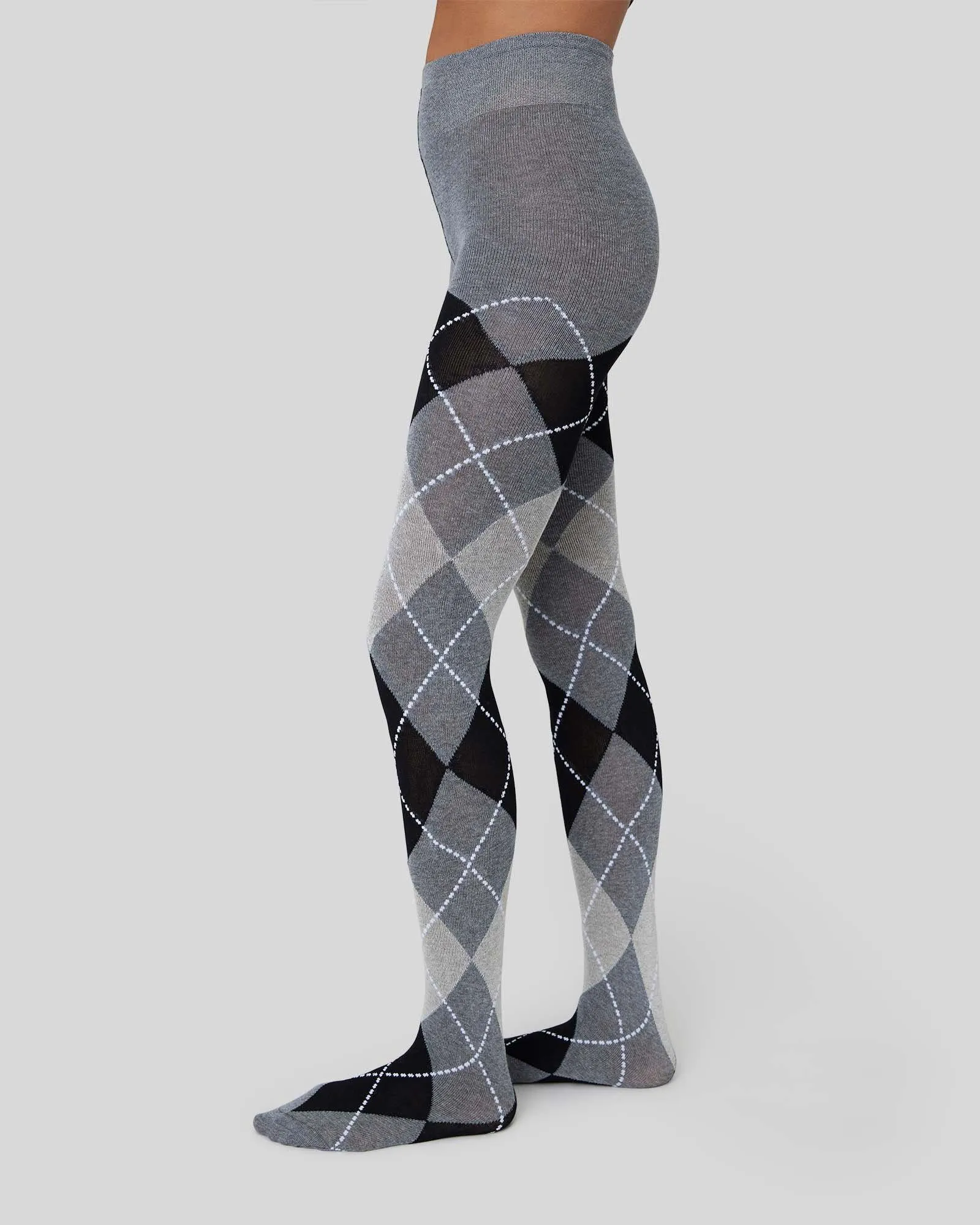 Harriet Cotton Argyle Tights sold by SWEDISH STOCKINGS