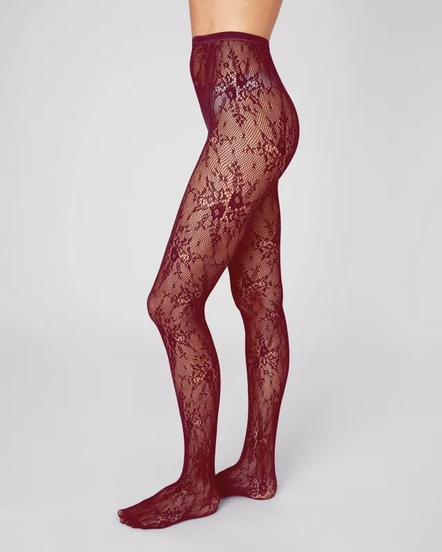 Rosa Lace Tights sold by SWEDISH STOCKINGS