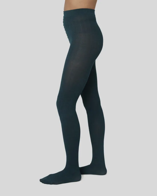 Ylva Fishbone Wool Tights sold by SWEDISH STOCKINGS