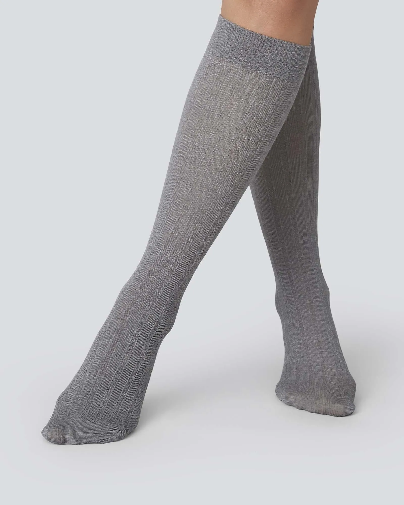 Freja Ribbed Wool Knee-Highs sold by SWEDISH STOCKINGS product image thumbnail 2