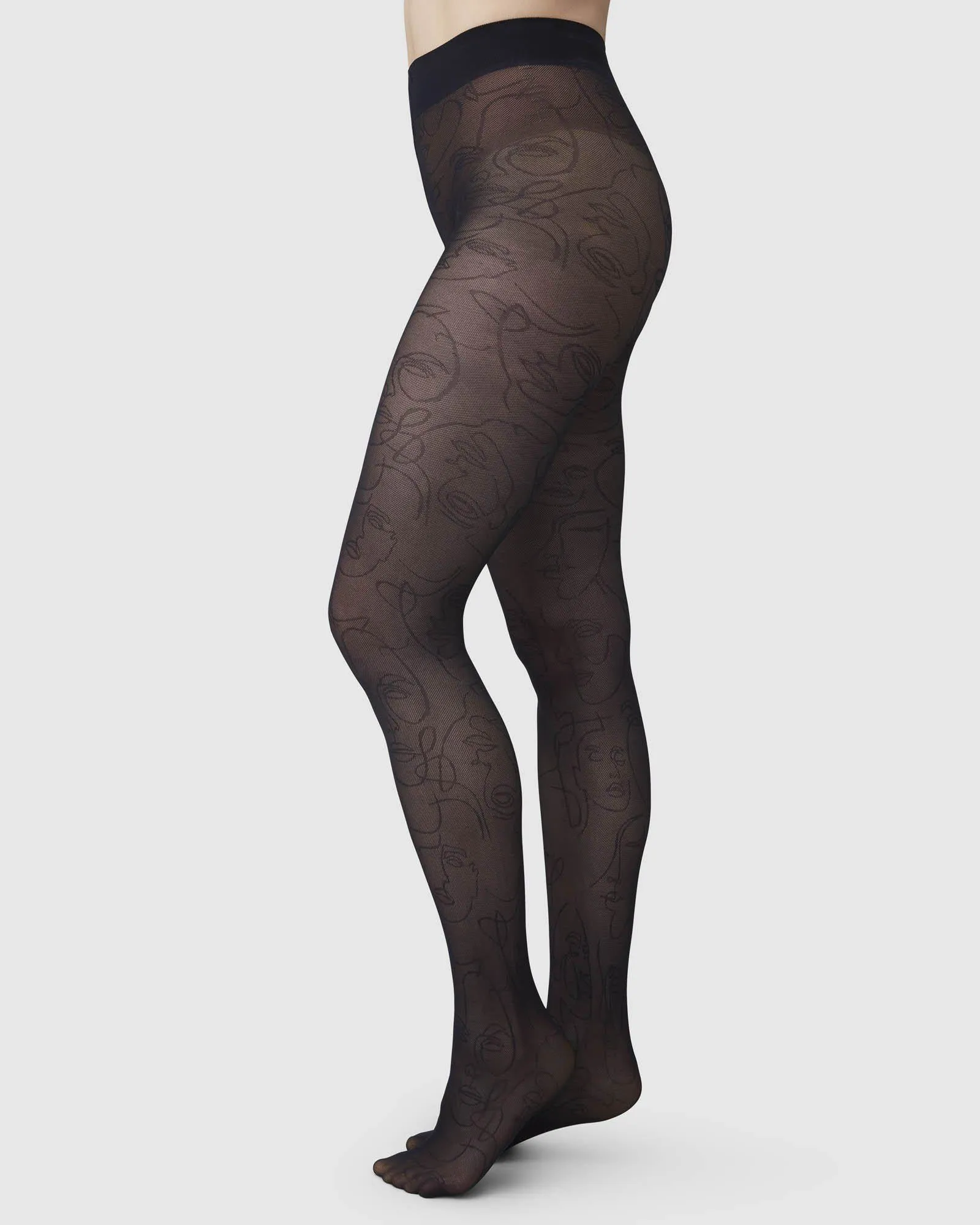 Helena Face Tights sold by SWEDISH STOCKINGS
