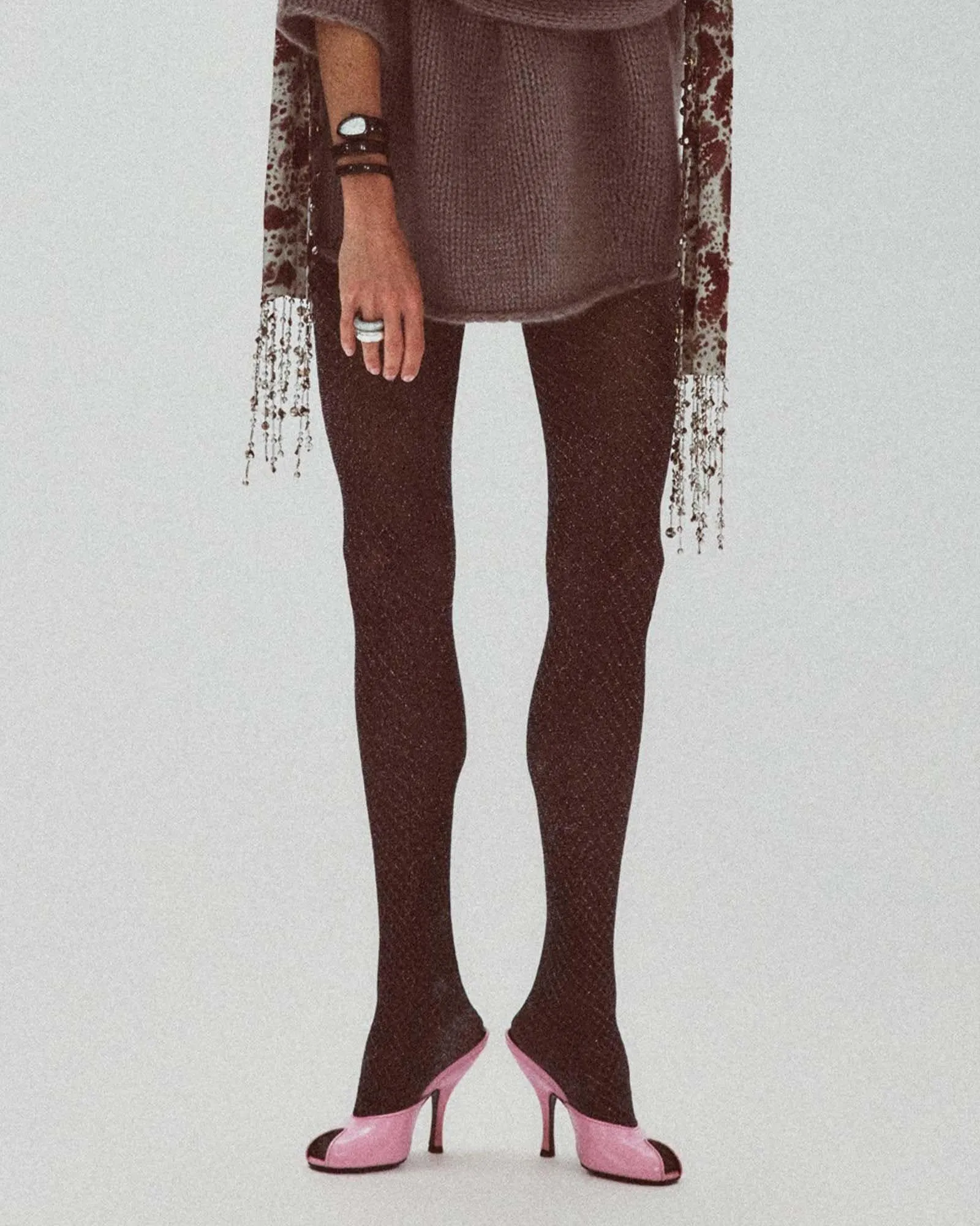 Casey Shimmery Fishnet Tights sold by SWEDISH STOCKINGS product image thumbnail 2