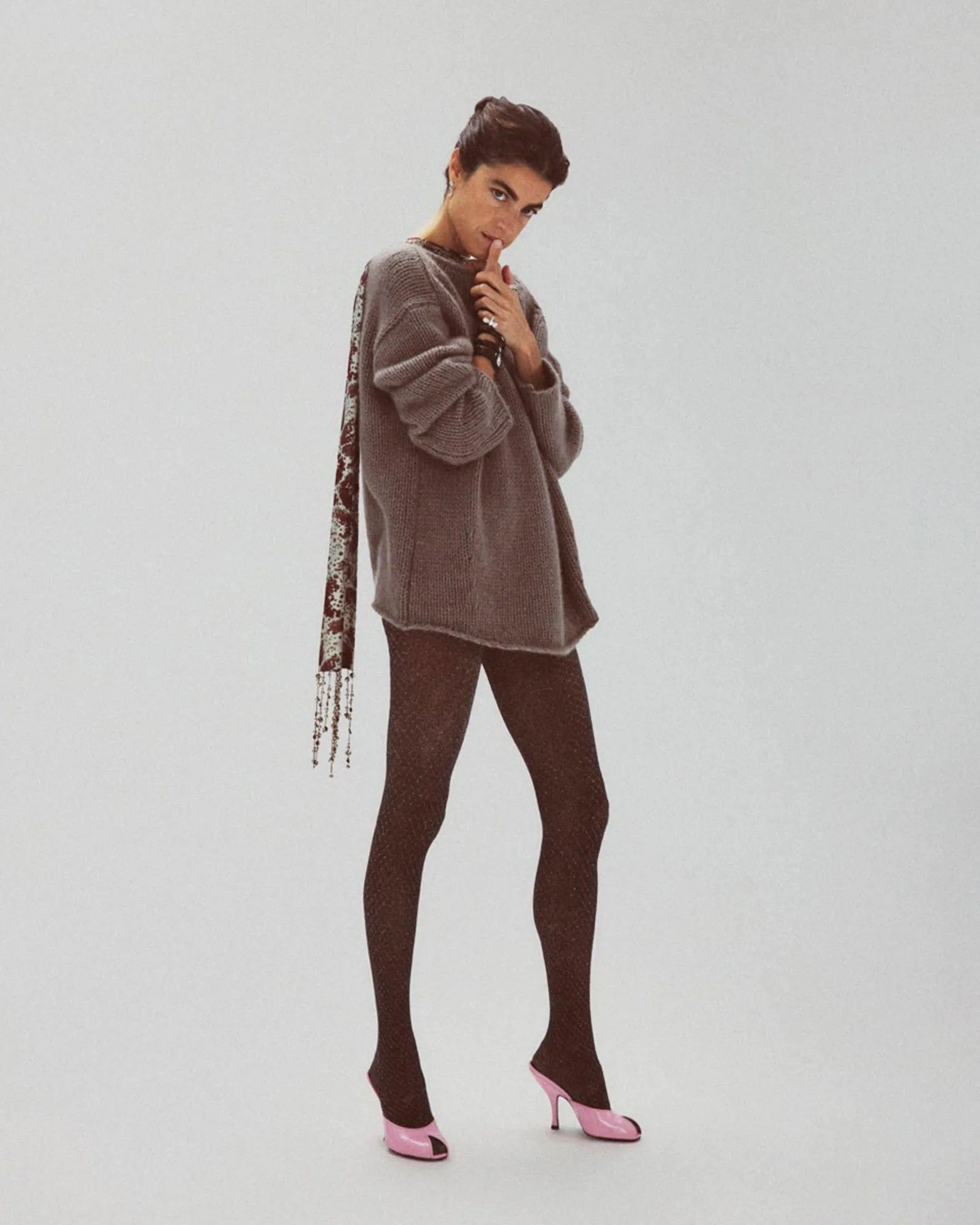 Casey Shimmery Fishnet Tights sold by SWEDISH STOCKINGS