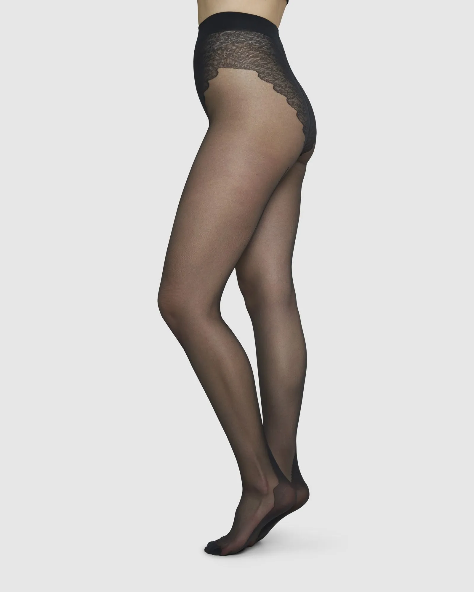 Stefanie Seam Tights sold by SWEDISH STOCKINGS