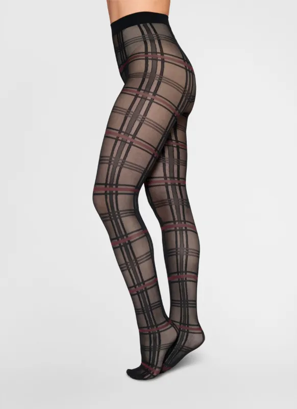 Lotta Check Tights made by SWEDISH STOCKINGS