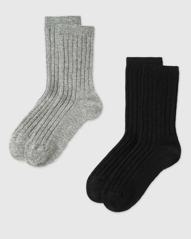 2-Pack Bodil Wool Socks made by SWEDISH STOCKINGS