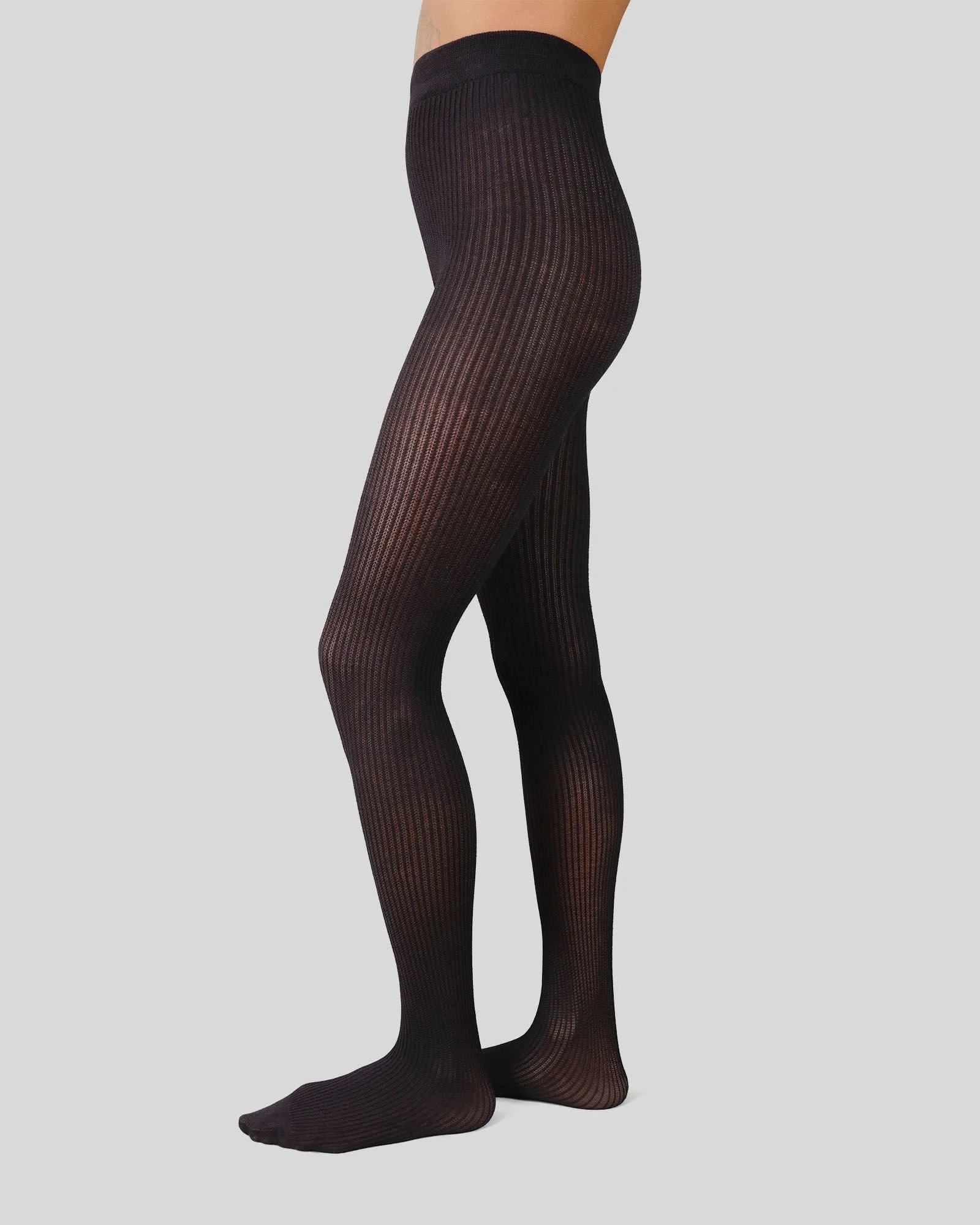 Zoe Ribbed Tights sold by SWEDISH STOCKINGS