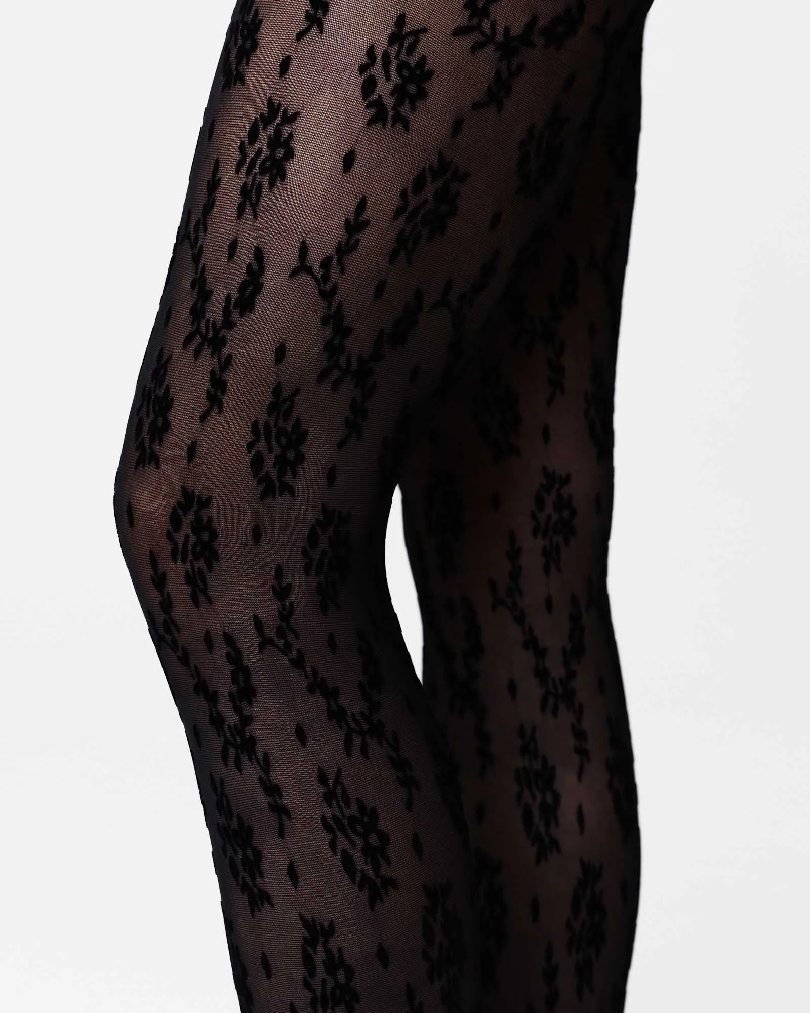 Magnolia Flock Tights sold by SWEDISH STOCKINGS product image thumbnail 3