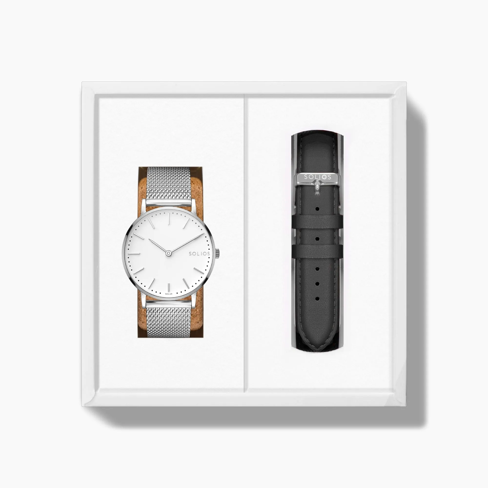 Father's Day Classic Bundle | White Dial - Silver Case sold by SOLIOS product image thumbnail 3