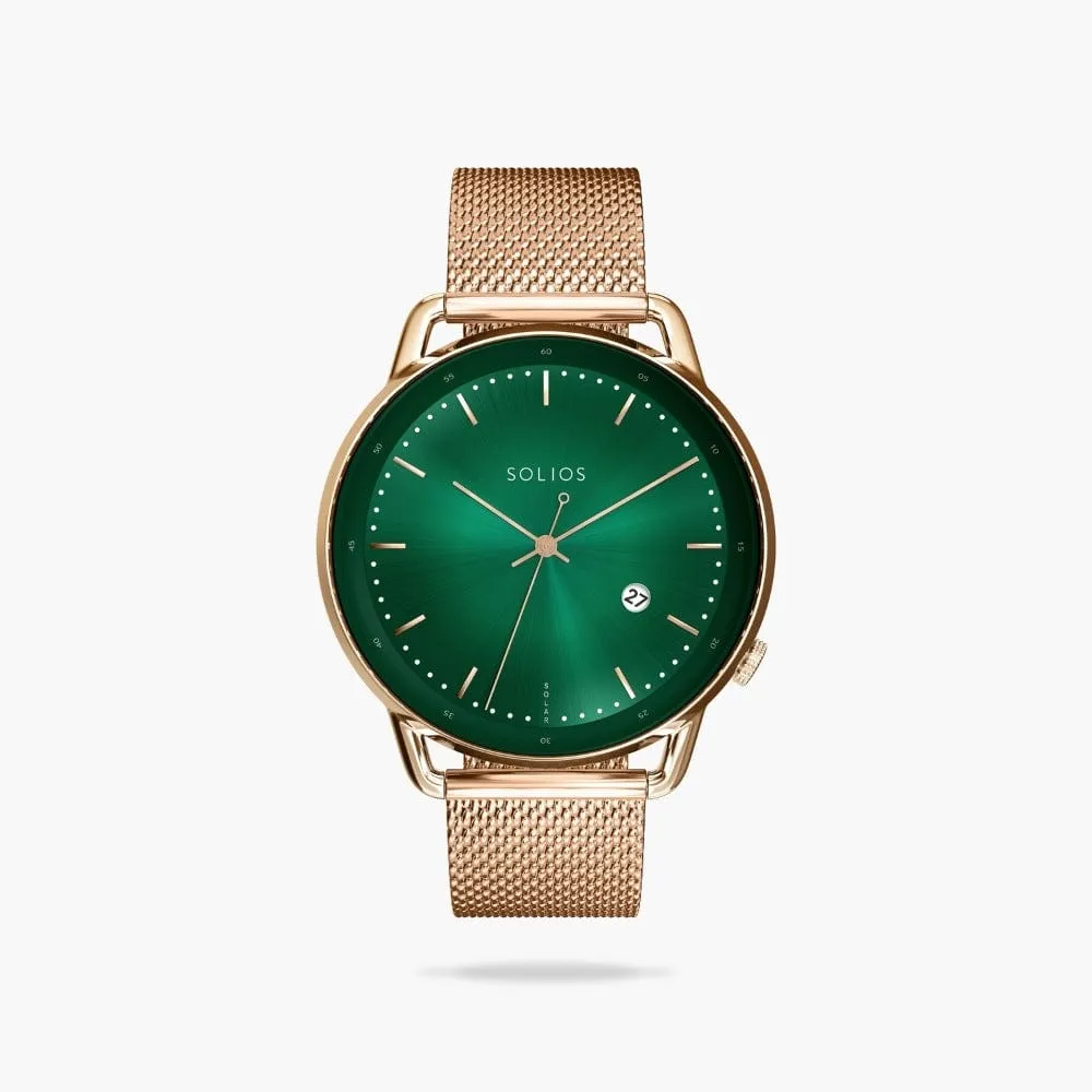 The Rainforest Curve | Green Dial - Rose Gold Case sold by SOLIOS product image thumbnail 3