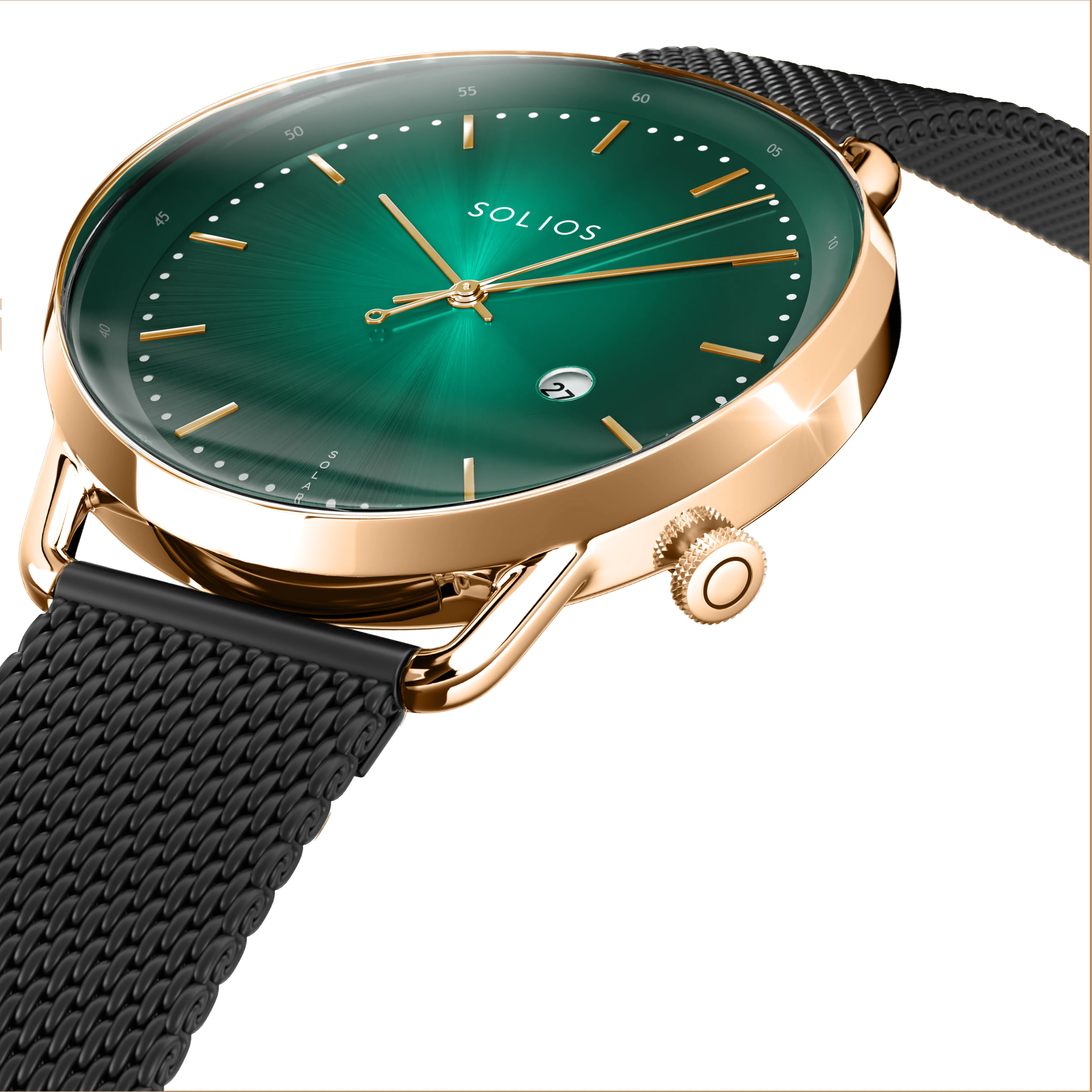 The Rainforest Curve Bundle | Green Dial - Rose Gold Case sold by SOLIOS product image thumbnail 4