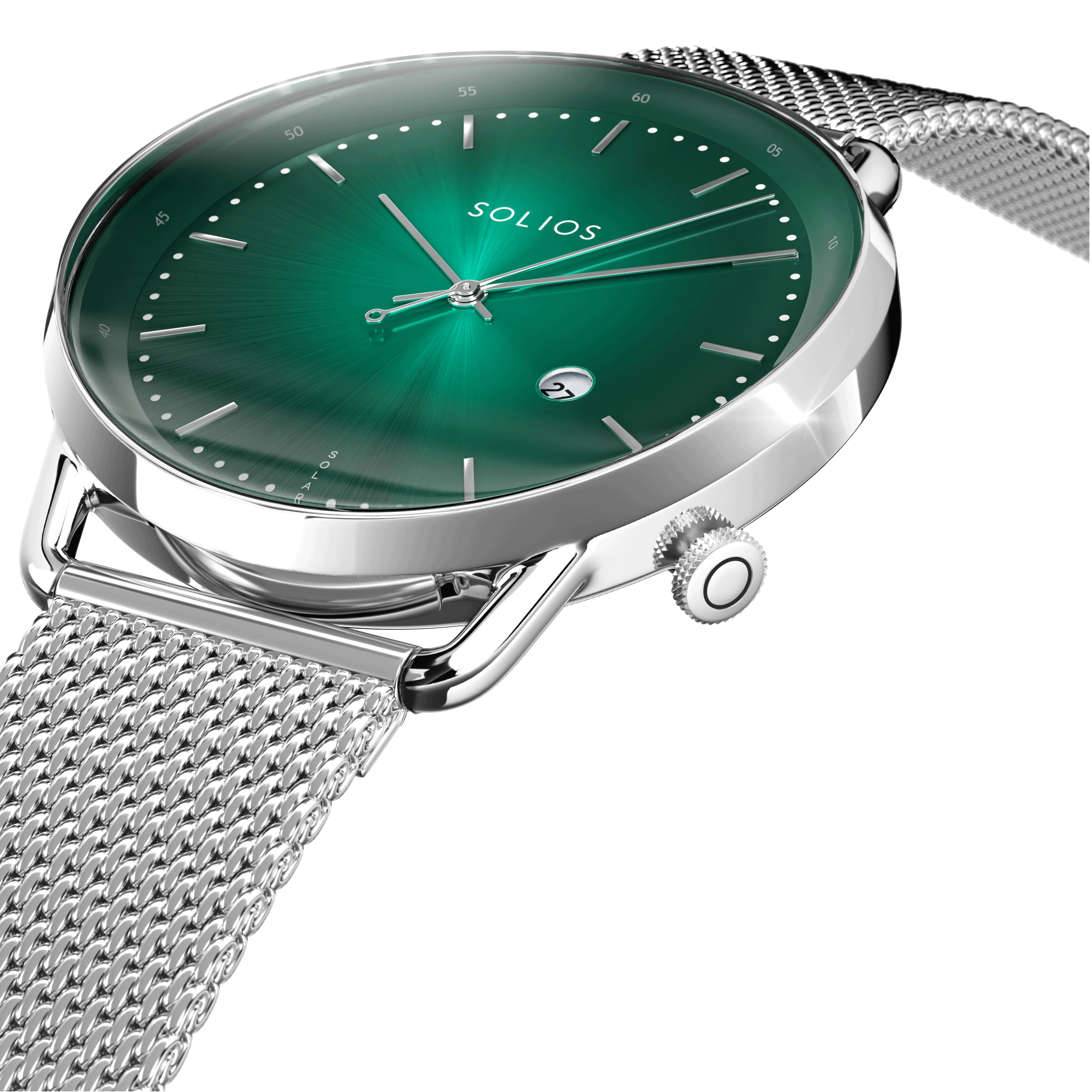 The Rainforest Curve Bundle | Green Dial - Silver Case sold by SOLIOS product image thumbnail 2