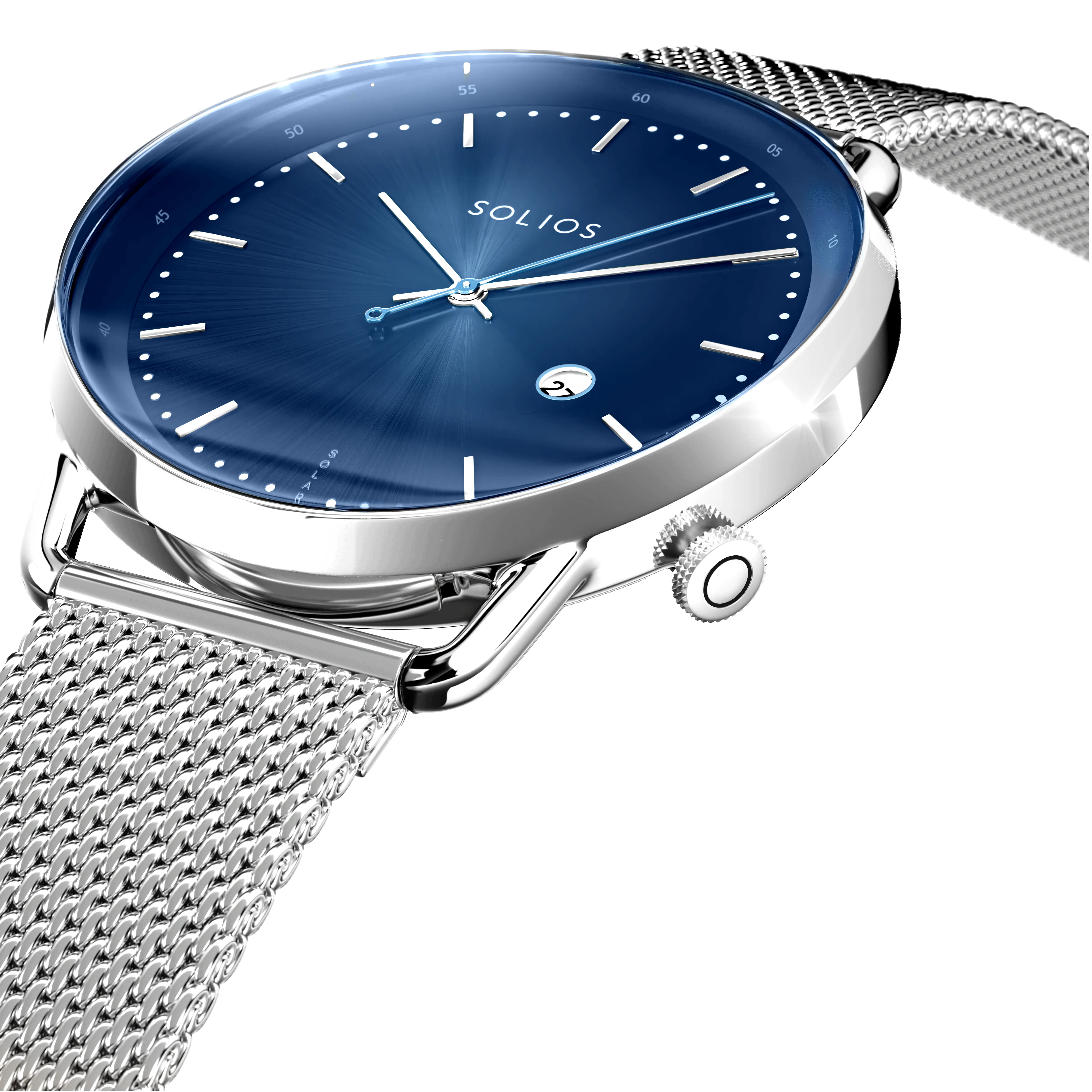 The Solar Curve Bundle | Blue Dial - Silver Case sold by SOLIOS product image thumbnail 2