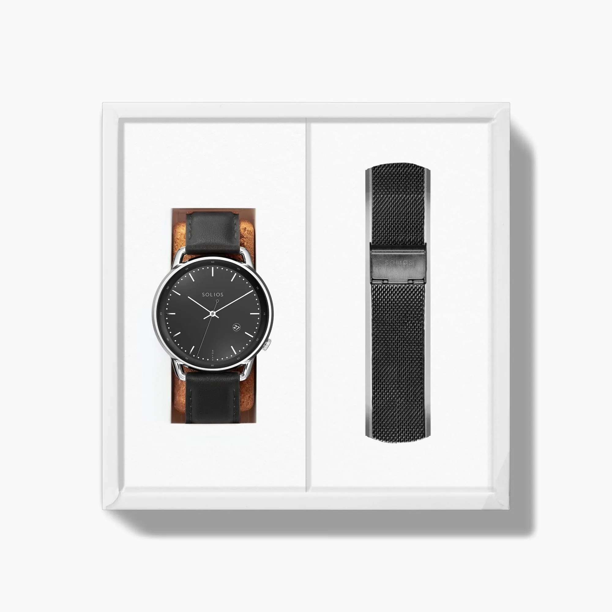 The Solar Curve Bundle | Black Dial - Silver Case sold by SOLIOS product image thumbnail 5