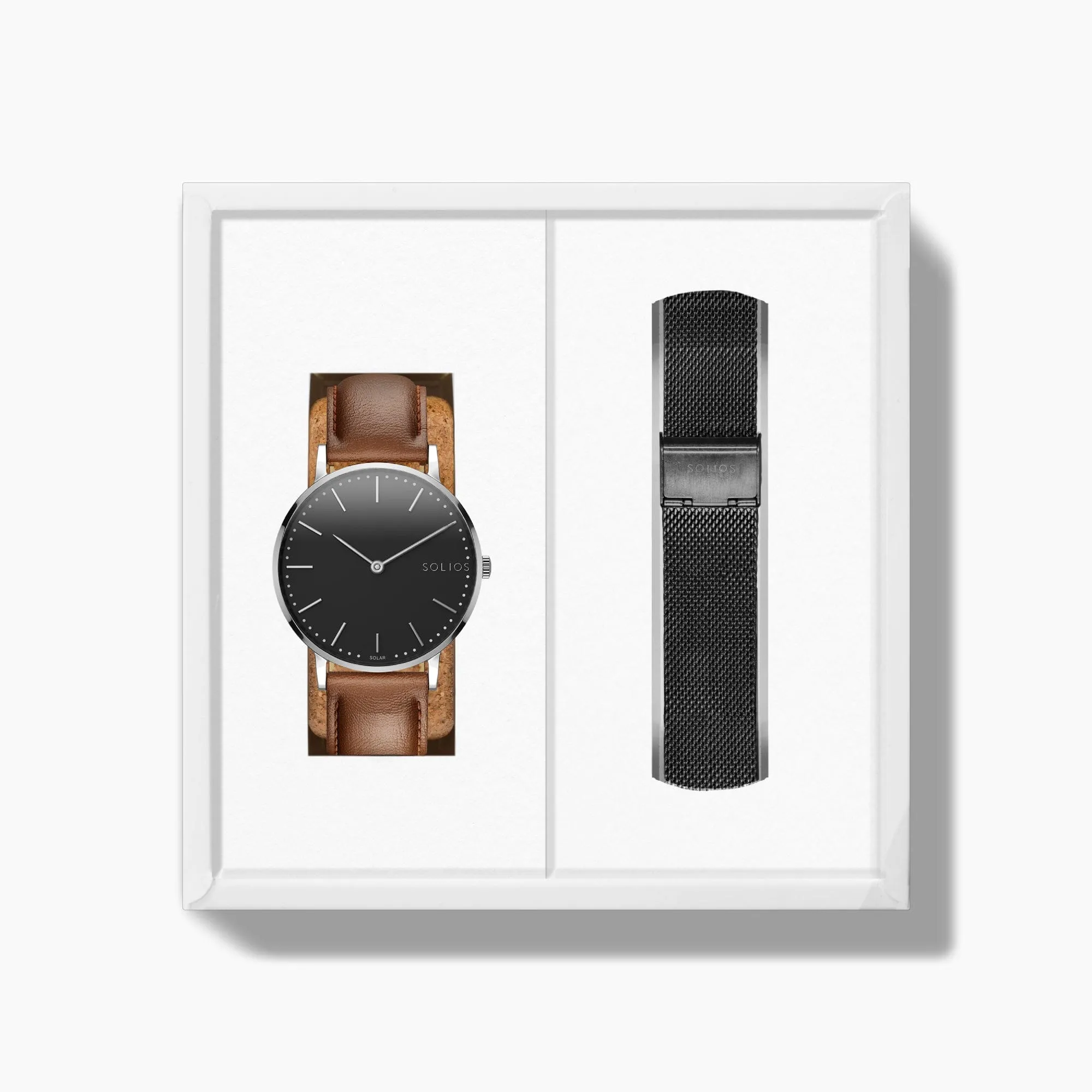 The Solar Classic Bundle | Black Dial - Silver Case sold by SOLIOS product image thumbnail 5