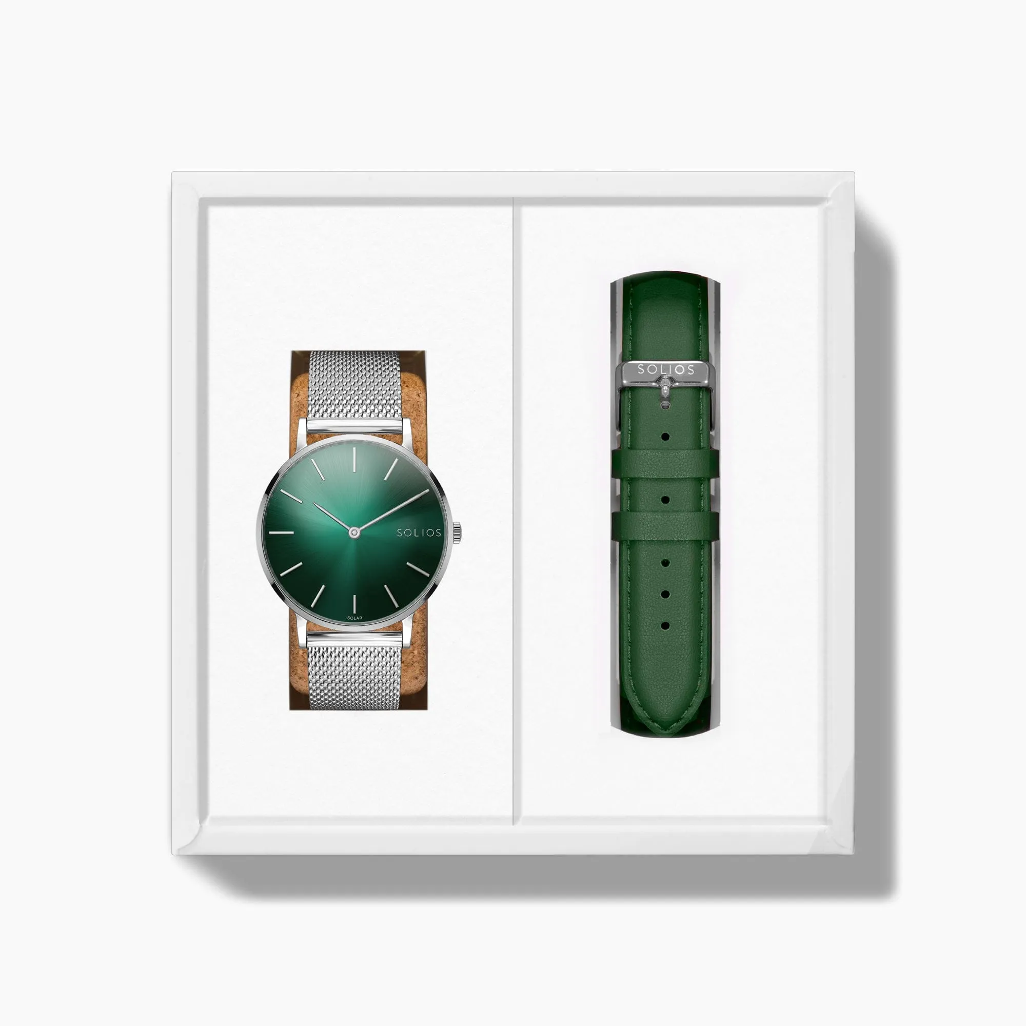 The Rainforest Classic Bundle | Green Dial - Silver Case sold by SOLIOS product image thumbnail 3