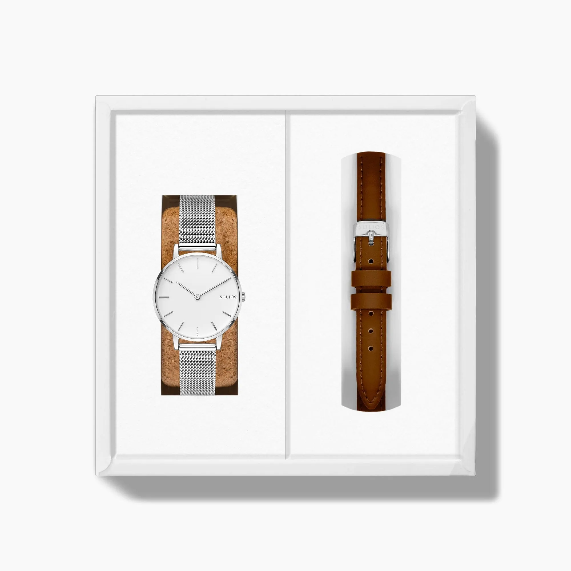 The Solar Mini Bundle | White Dial - Silver Case sold by SOLIOS product image thumbnail 3