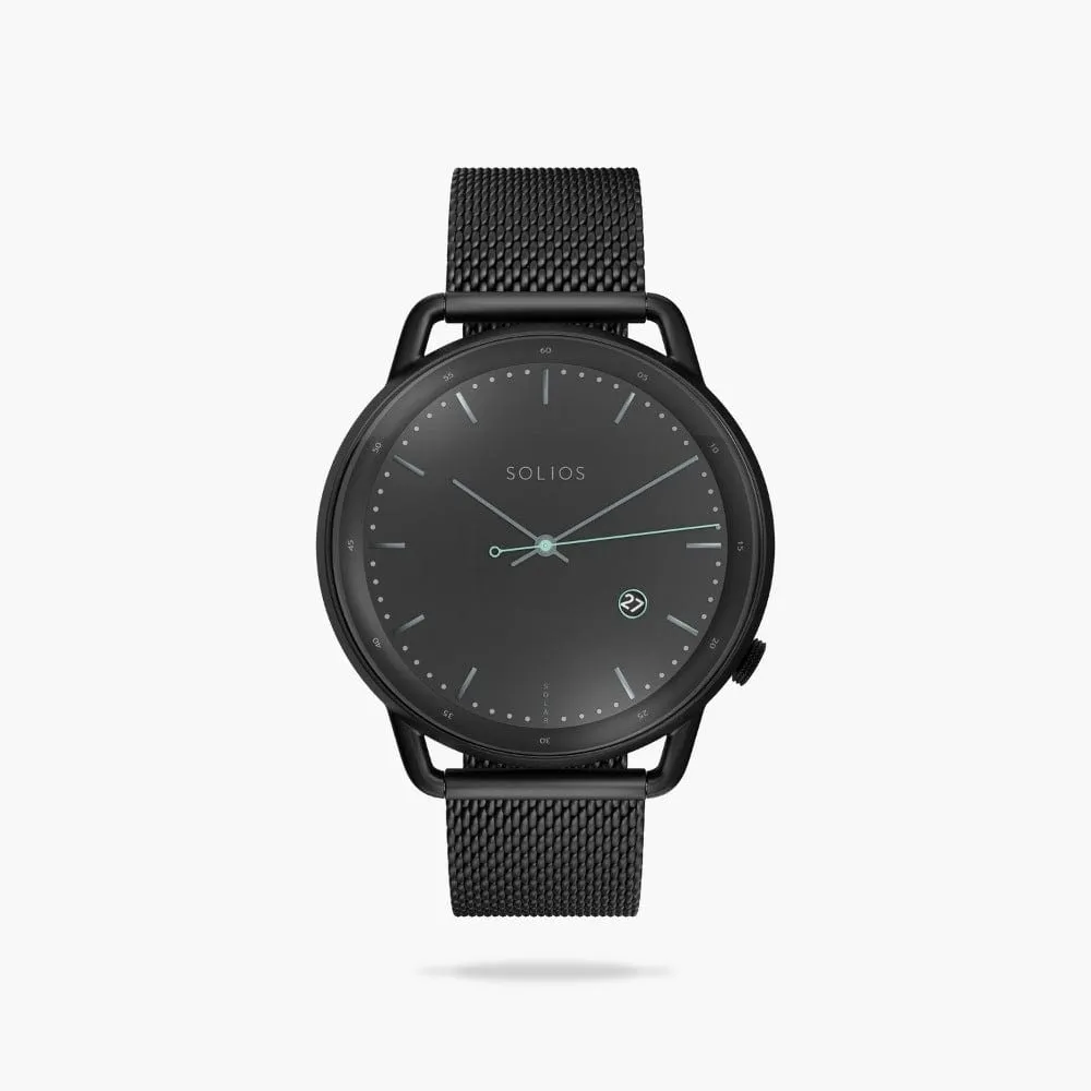 The Solar Curve | Black Dial - Black Case sold by SOLIOS