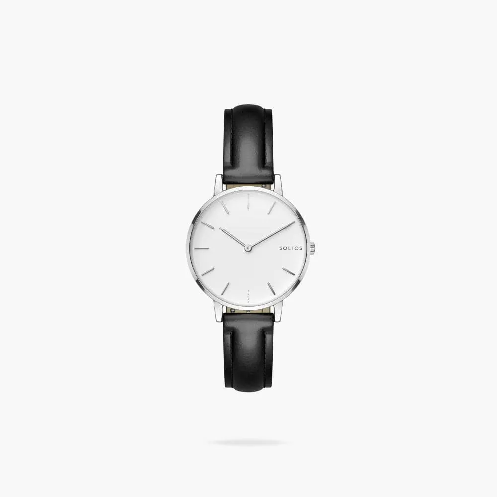 The Solar Mini | White Dial - Silver Case sold by SOLIOS product image thumbnail 3