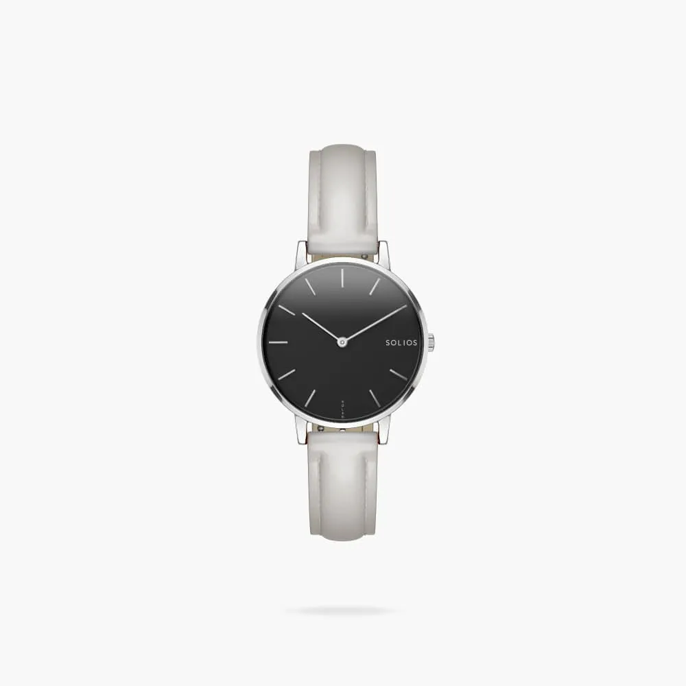The Solar Mini | Black Dial - Silver Case sold by SOLIOS product image thumbnail 2