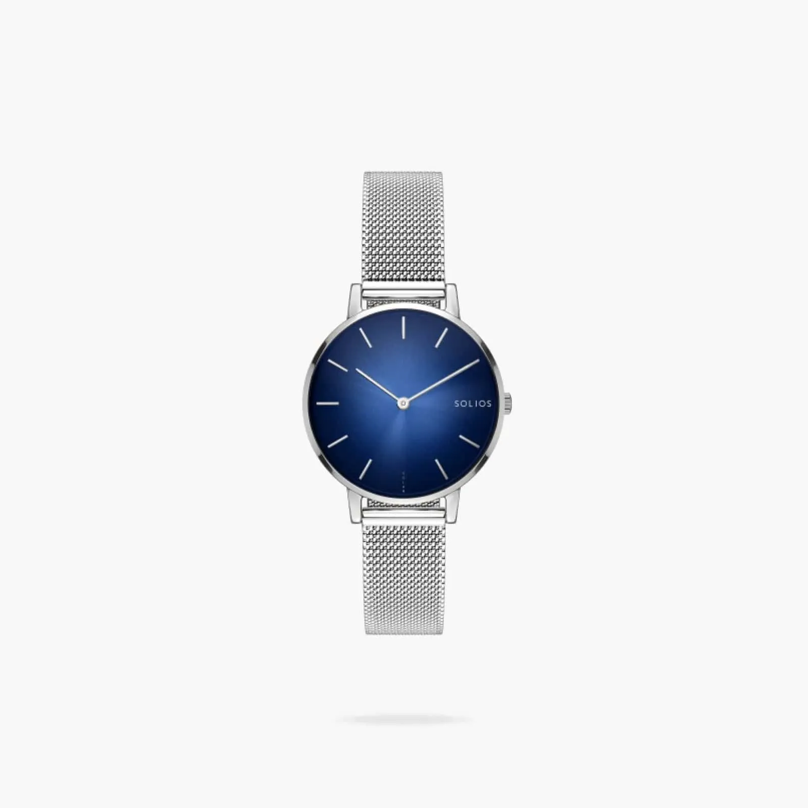 The Solar Mini | Blue Dial - Silver Case sold by SOLIOS