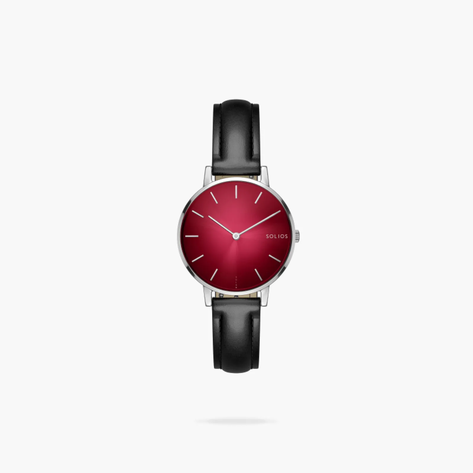 The Solar Mini | Red Dial - Silver Case sold by SOLIOS product image thumbnail 4