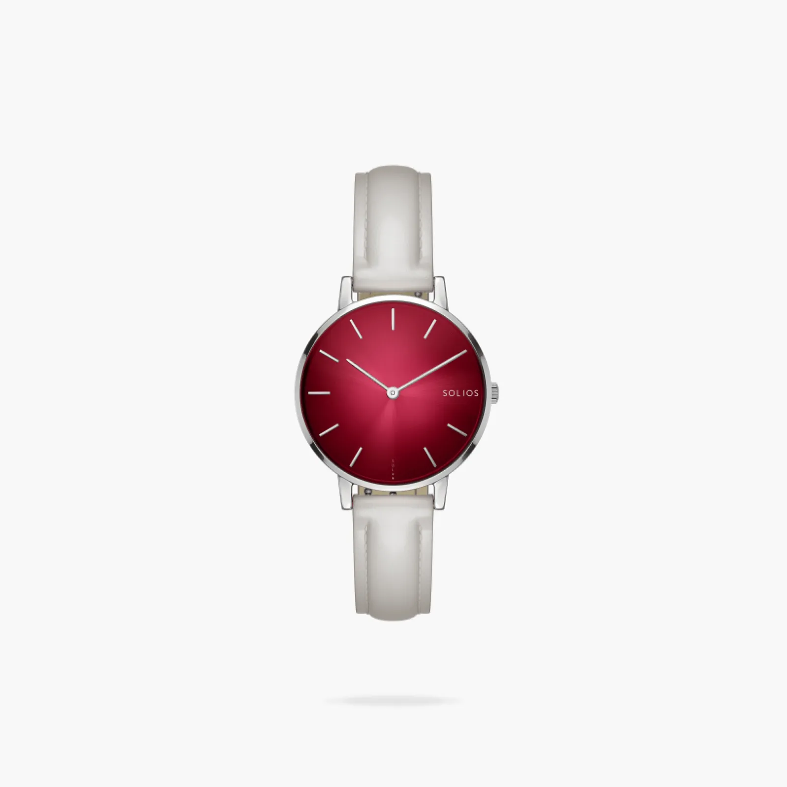 The Solar Mini | Red Dial - Silver Case sold by SOLIOS product image thumbnail 5