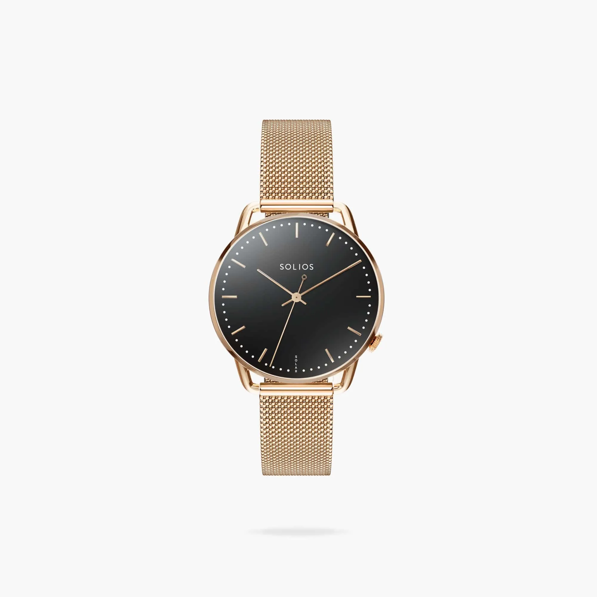 The Solar Curve Mini | Black Dial - Rose Gold Case sold by SOLIOS product image thumbnail 2