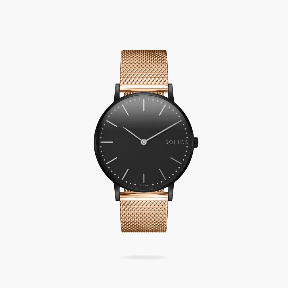 The Solar Classic | Black Dial - Black Case sold by SOLIOS product image thumbnail 5