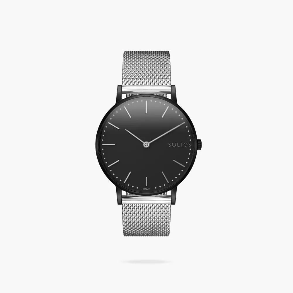The Solar Classic | Black Dial - Black Case sold by SOLIOS product image thumbnail 4