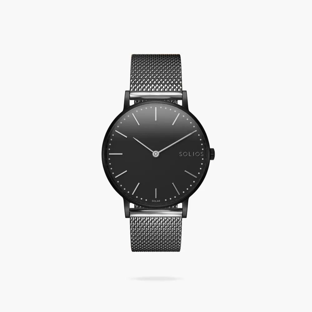 The Solar Classic | Black Dial - Black Case sold by SOLIOS product image thumbnail 2