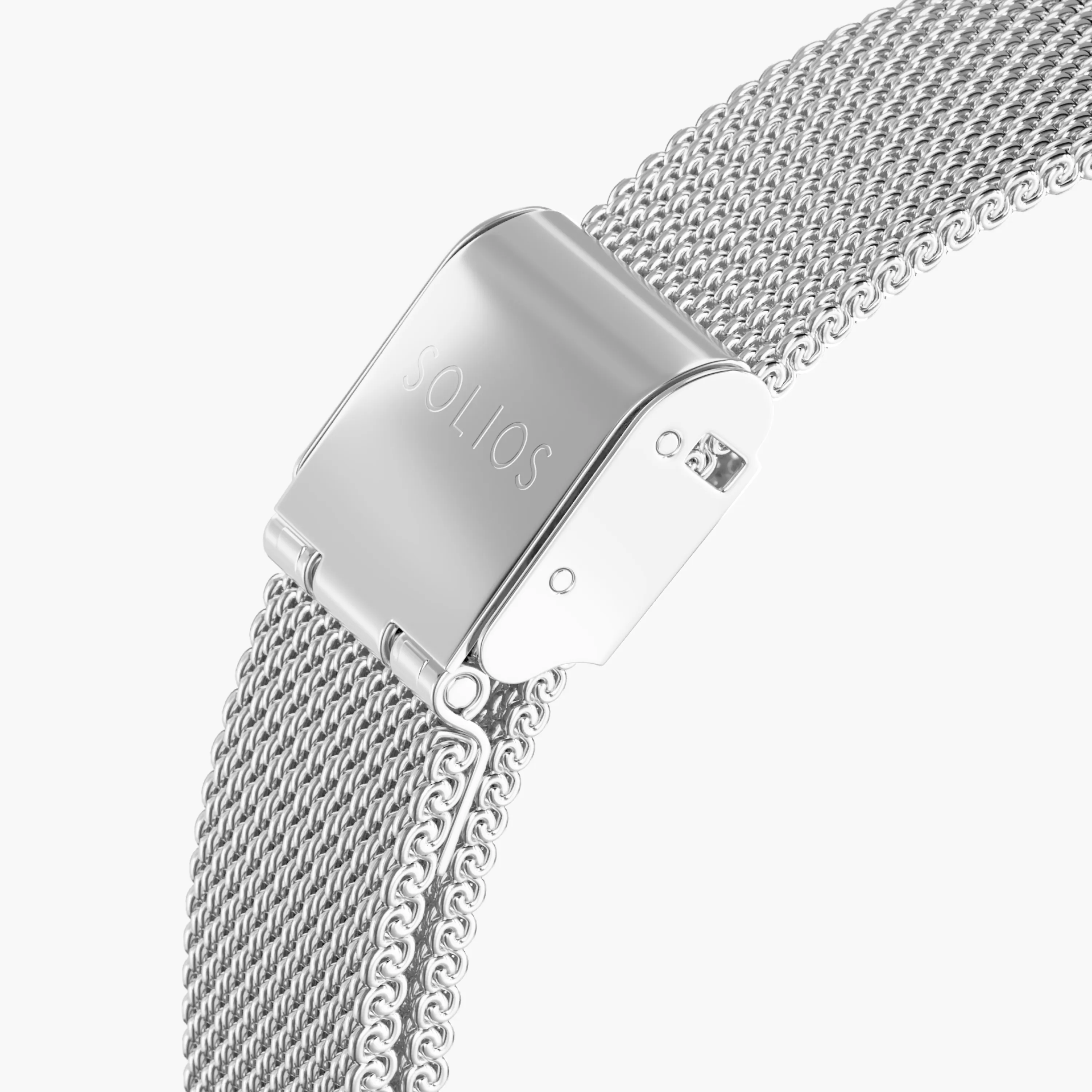 Silver Mesh Strap sold by SOLIOS